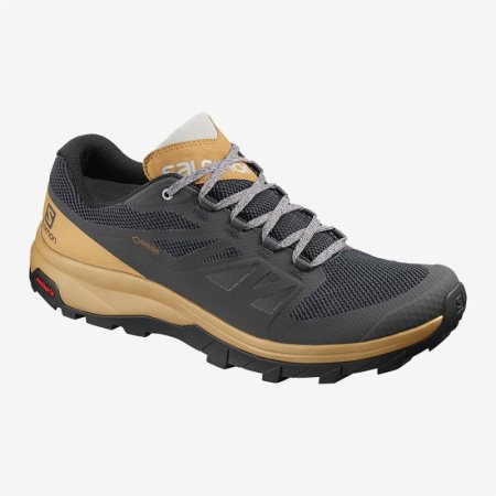 Salomon OUTline GTX Mens Hiking Shoes Dark Grey | Salomon South Africa